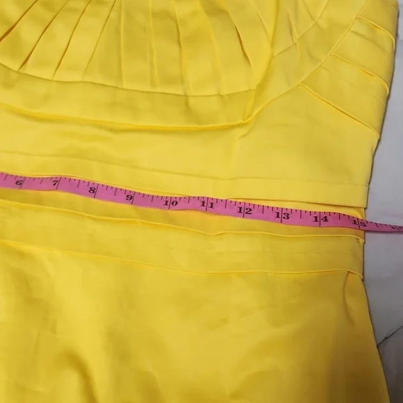 Calvin Klein Yellow Cocktail Dress, Size 6 - Picture 9 of 10